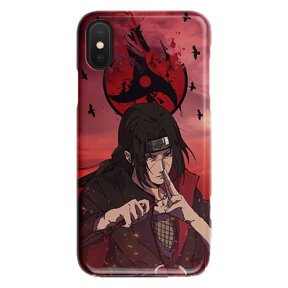 Naruto Anime Character Itachi Soft Silicone Phone Case-Phone Case-Monkey Ninja-iPhone XR-Monkey Ninja