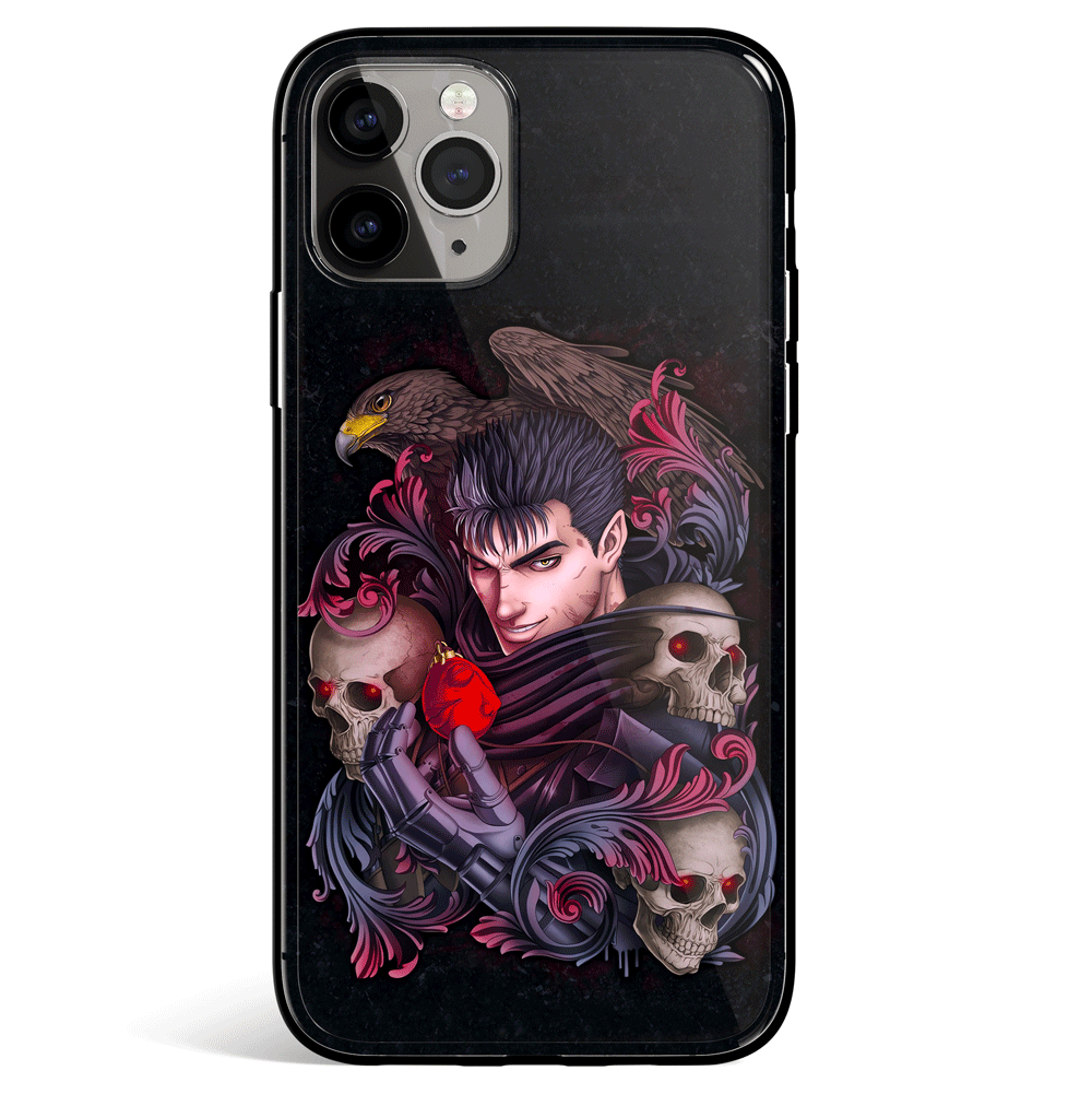 Berserk Skulls Archives Tempered Glass Soft Silicone iPhone Case