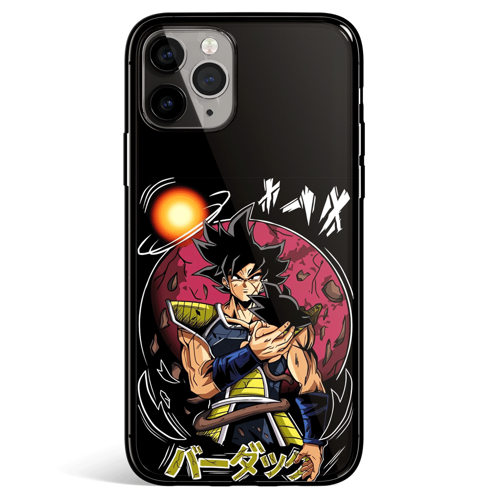 Dragon Ball Goku Hold Baby Gohan Tempered Glass Soft Silicone iPhone Case