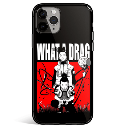 Naruto Shikamaru Landscape What Drag Tempered Glass Soft Silicone iPhone Case