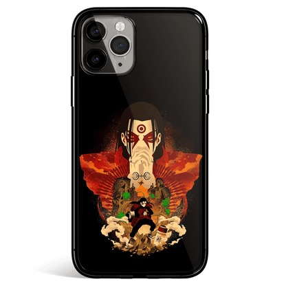 Naruto Madara Landscape Tempered Glass Soft Silicone iPhone Case