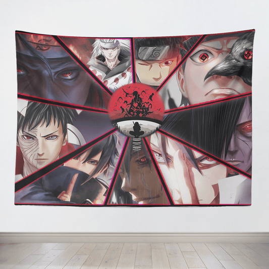 Naruto Naruto Uchiha Clan Sharingan Tapestry