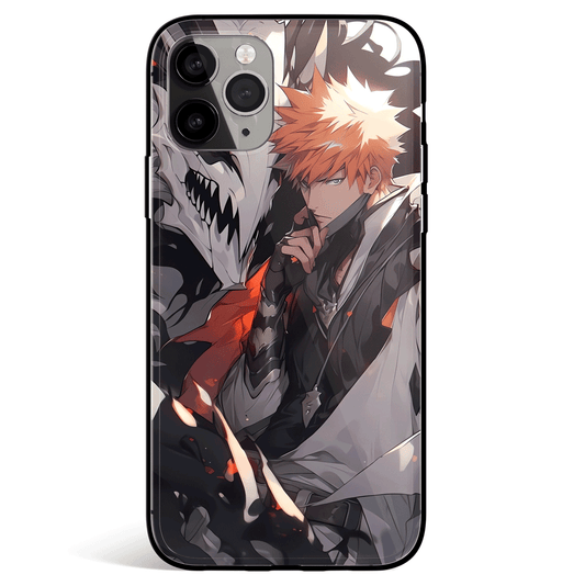 Bleach Ichigo 4 Tempered Glass Soft Silicone iPhone Case-Phone Case-Monkey Ninja-iPhone X/XS-Tempered Glass-Monkey Ninja