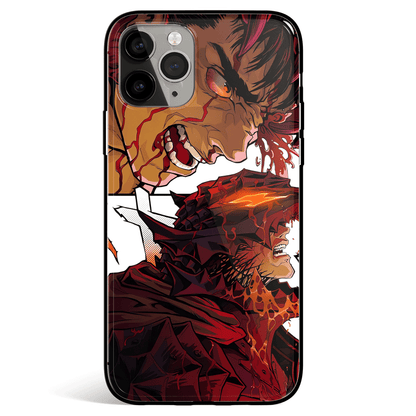 Berserk Gut Manage Style Tempered Glass Soft Silicone iPhone Case