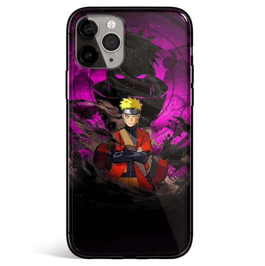 Naruto Pain Shadow Tempered Glass Soft Silicone iPhone Case