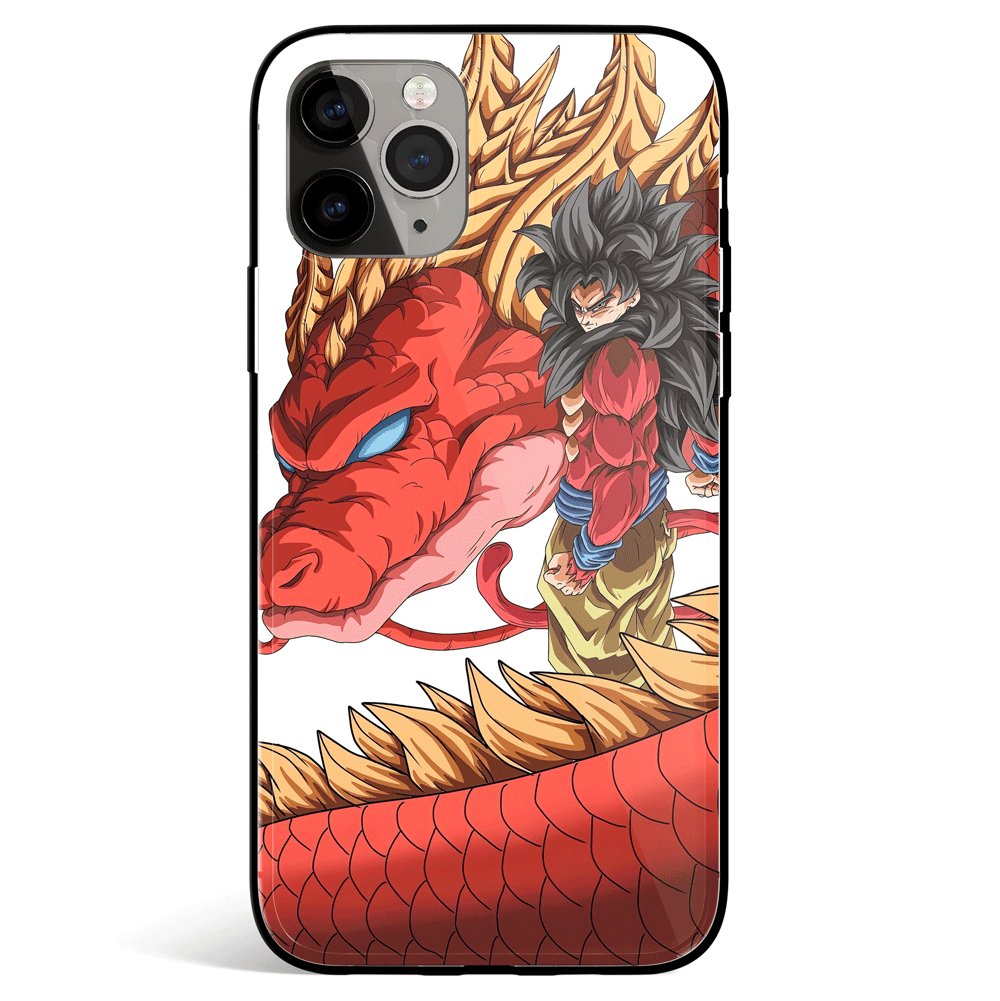 Dragon Ball GT Soku SSJ4 Tempered Glass Soft Silicone iPhone Case-Phone Case-Monkey Ninja-iPhone X/XS-Tempered Glass-Monkey Ninja