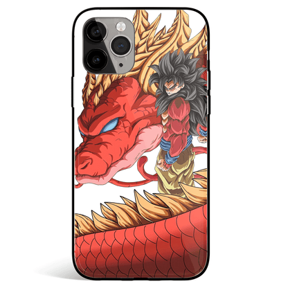 Dragon Ball GT Soku SSJ4 Tempered Glass Soft Silicone iPhone Case-Phone Case-Monkey Ninja-iPhone X/XS-Tempered Glass-Monkey Ninja