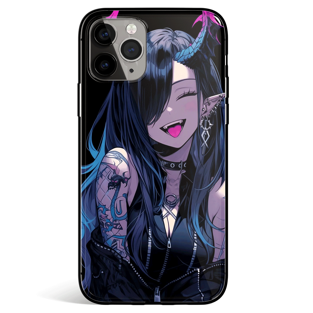 Granblue Fantasy Izmir Tempered Glass Soft Silicone iPhone Case-Phone Case-Monkey Ninja-iPhone X/XS-Tempered Glass-Monkey Ninja