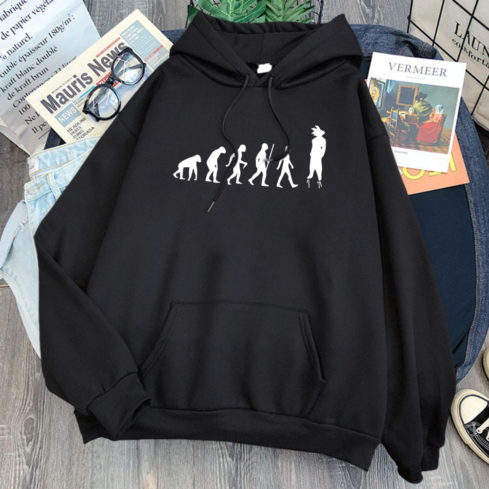 Dragon Ball Evolution of Goku Hoodie-Clothing-Monkey Ninja-Black-S-Monkey Ninja