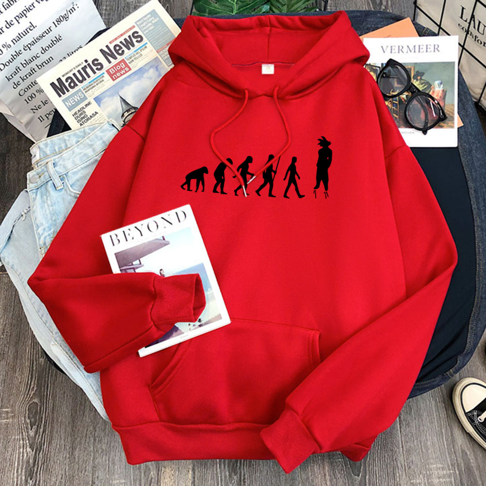 Dragon Ball Evolution of Goku Hoodie-Clothing-Monkey Ninja-Red-S-Monkey Ninja