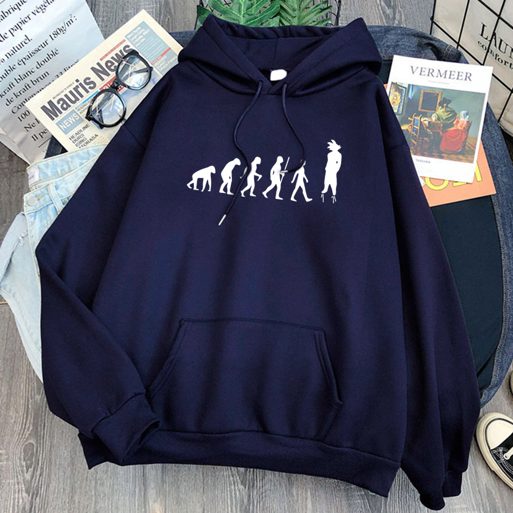 Dragon Ball Evolution of Goku Hoodie-Clothing-Monkey Ninja-Dark Blue-S-Monkey Ninja