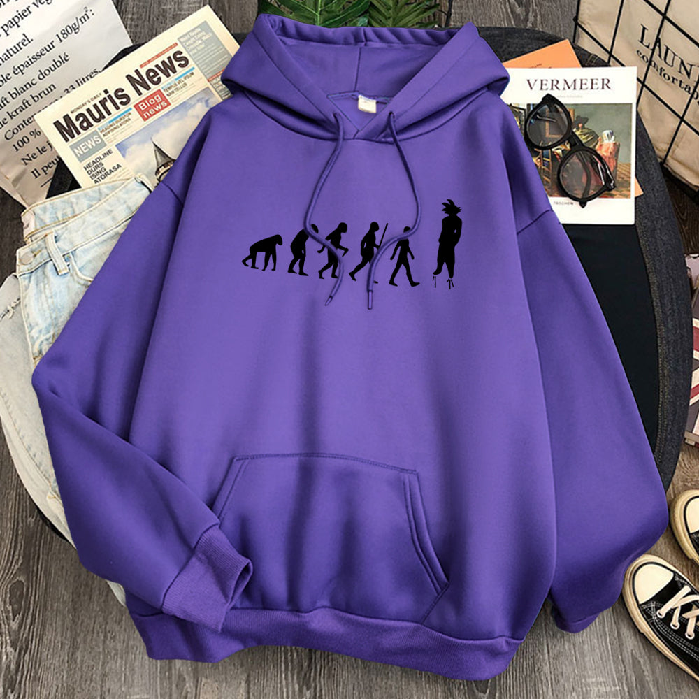 Dragon Ball Evolution of Goku Hoodie-Clothing-Monkey Ninja-Purple-S-Monkey Ninja