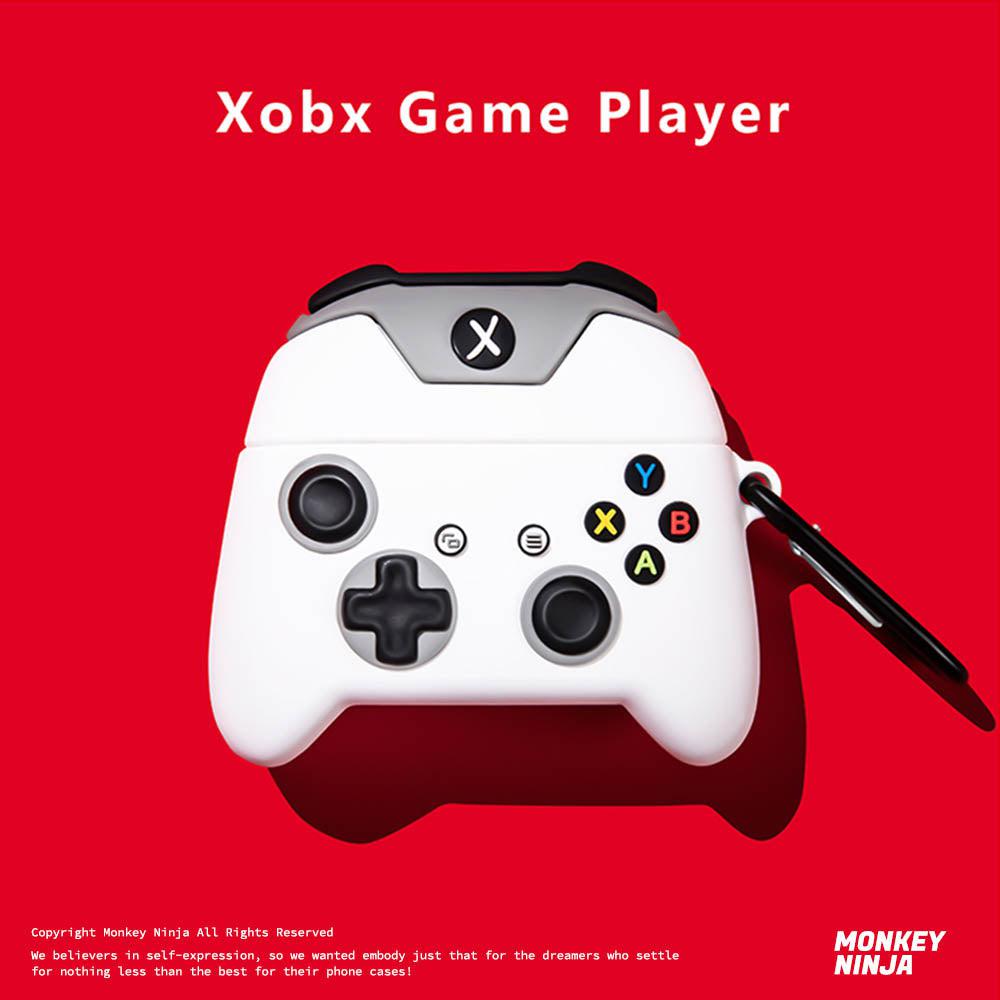 White Gamepad Airpods Case