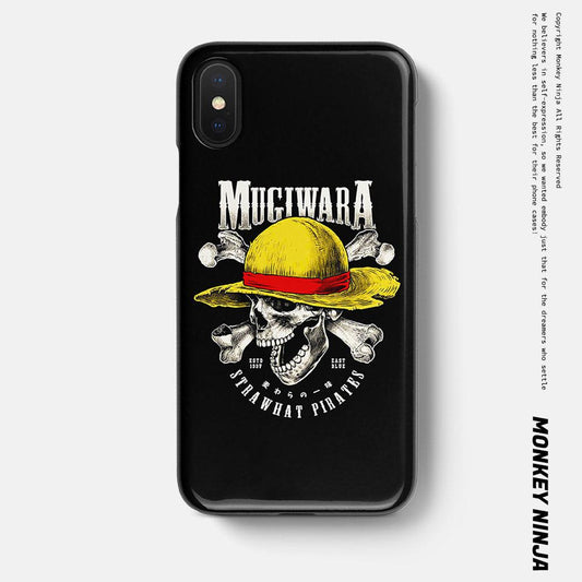 One Piece Straw Hat Pirates Mugiwara Flag Soft Silicone iPhone Case-Phone Case-Monkey Ninja-iPhone X/XS-Monkey Ninja