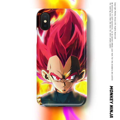 Dragon Ball Anime Character Vegeta Soft Silicone Phone Case-Phone Case-Monkey Ninja-iPhone X/XS-Monkey Ninja