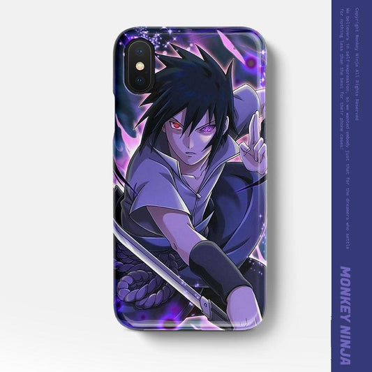 Naruto Anime Character Sasuke Soft Silicone Phone Case-Phone Case-Monkey Ninja-iPhone X/XS-Monkey Ninja