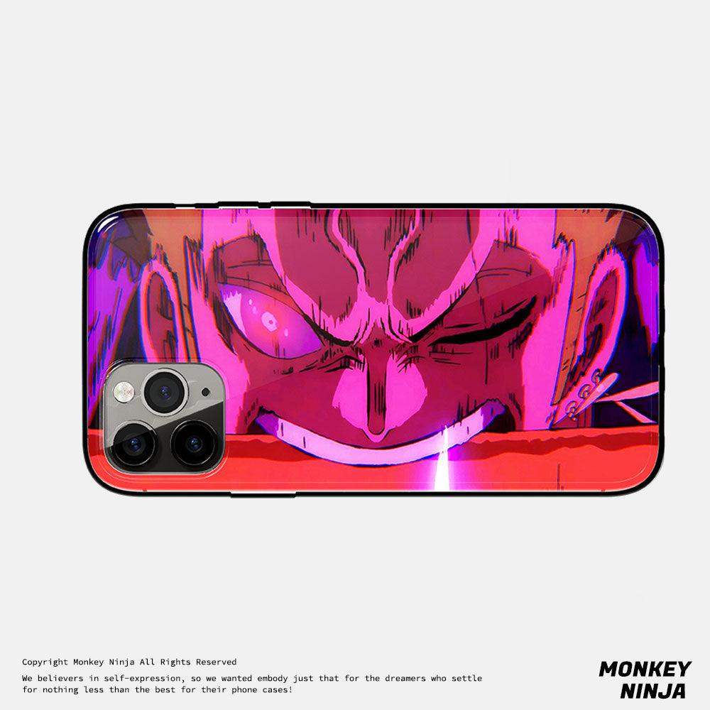 One Piece Roronoa Zoro Three Swords Style Tempered Glass Soft Silicone Phone Case