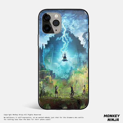One Piece Anime Tempered Glass Soft Silicone Phone Case