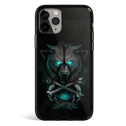 Wolf Totem iPhone Tempered Glass Soft Silicone Phone Case