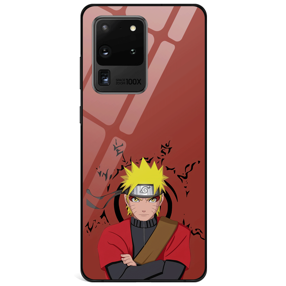 Naruto and Eight Trigrams Sealing Style Samsung Tempered Glass Phone Case
