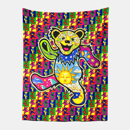 Acid Blotter Bear Tapestry-Taspetry-Wallarts Lab-100cm * 150cm-Monkey Ninja