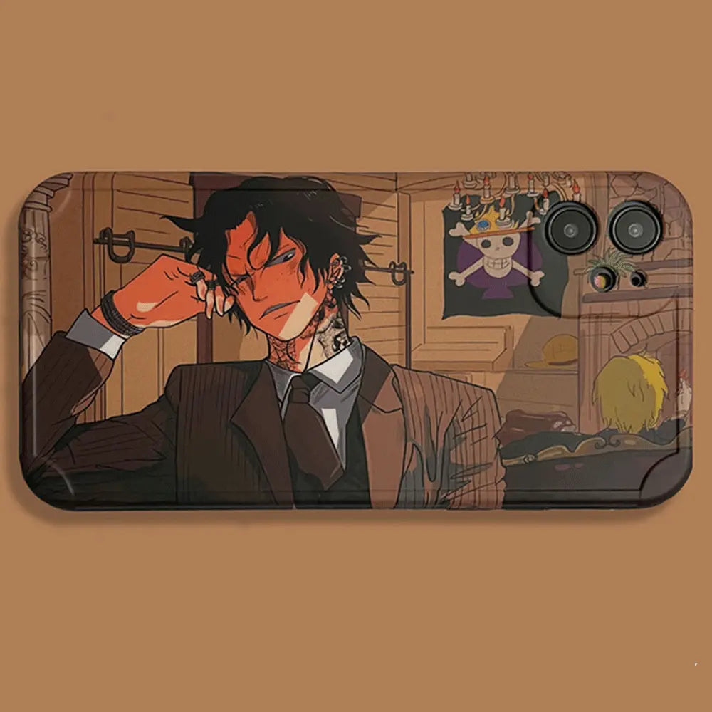 Anime One Piece Ace Soft TPU Silicone Phone Case-Phone Case-Monkey Ninja-iPhone 17-Ace-Glass Case-Monkey Ninja