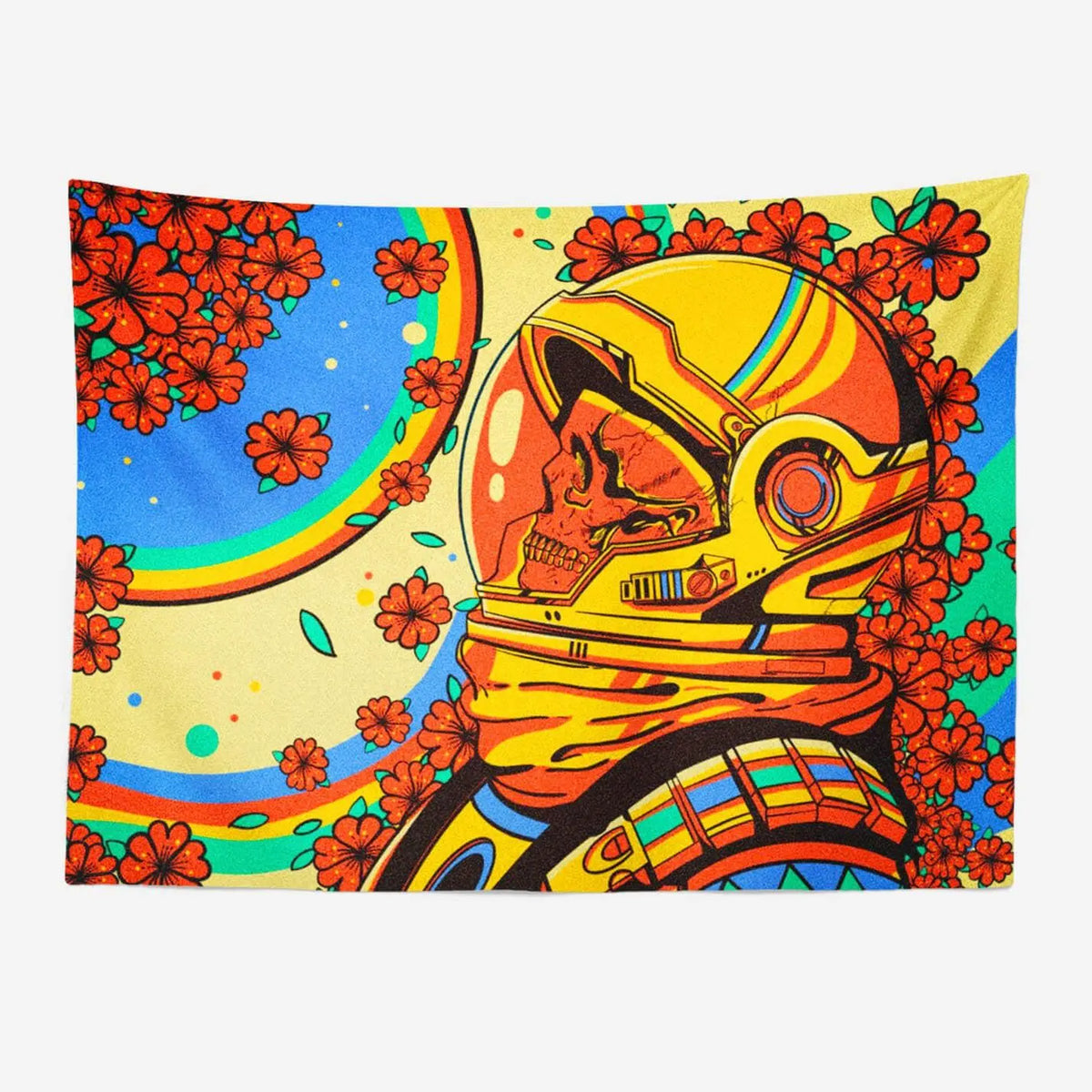 Astronaut Skull Wall Art Tapestry-Taspetry-Wallarts Lab-100cm * 150cm-Monkey Ninja