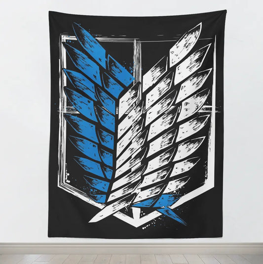 Attack on Tian Scout Regiment Wings of Freedom Tapestry, Attack On Tian-Taspetry-Monkey Ninja-100cm * 150cm-Monkey Ninja