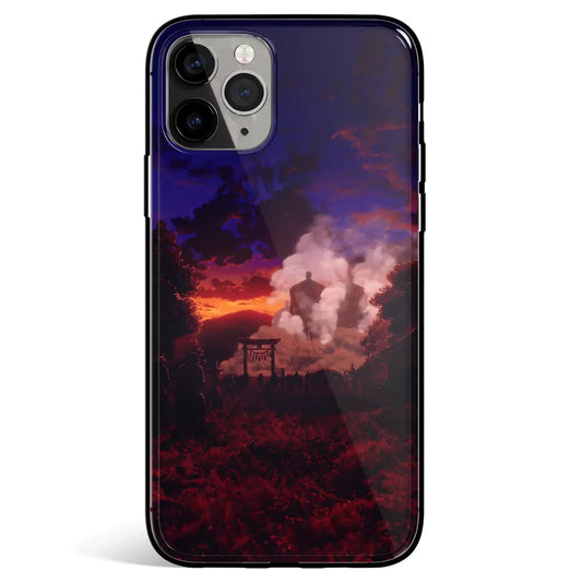 Attack on Titan The Rumbling Tempered Glass Soft Silicone iPhone Case-Phone Case-Monkey Ninja-iPhone 17-Glass Case-Monkey Ninja