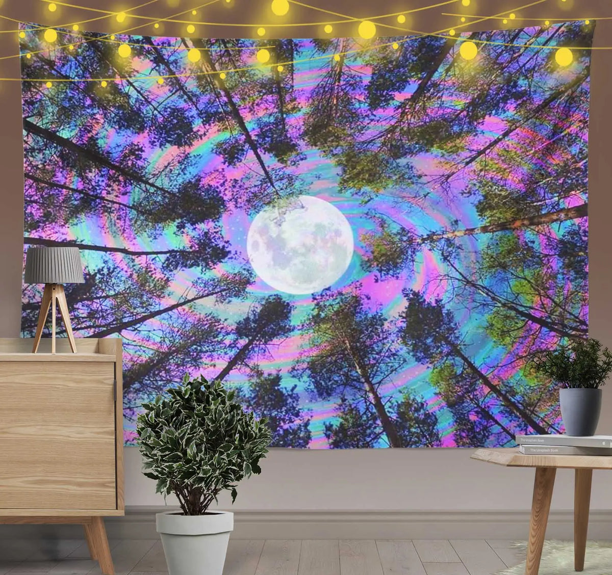 Aurora Forest Tapestry-Taspetry-Wallarts Lab-100cm * 150cm-Monkey Ninja