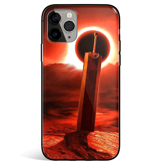 Berserk Dark Souls Sun Tempered Glass Soft Silicone iPhone Case-Phone Case-Monkey Ninja-iPhone 17-Glass Case-Monkey Ninja