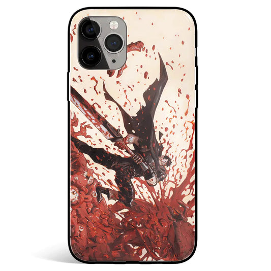 Berserk Fury Guts Tempered Glass Soft Silicone iPhone Case-Phone Case-Monkey Ninja-iPhone 17-Glass Case-Monkey Ninja