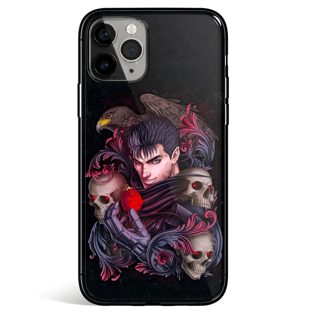 Berserk Skulls Archives Tempered Glass Soft Silicone iPhone Case-Phone Case-Monkey Ninja-iPhone 17-Glass Case-Monkey Ninja