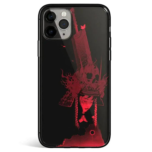 Berserk The Eclipse Red Silhouette Tempered Glass Soft Silicone iPhone Case-Phone Case-Monkey Ninja-iPhone 17-Glass Case-Monkey Ninja
