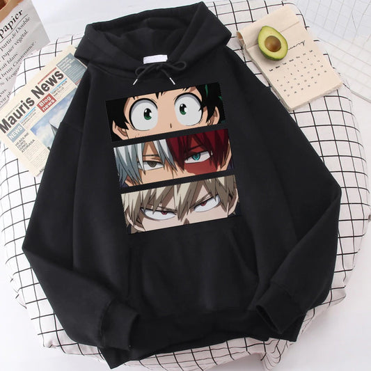 My Hero Academia Hoodie-Clothing-Monkey Ninja-Black-S-Monkey Ninja