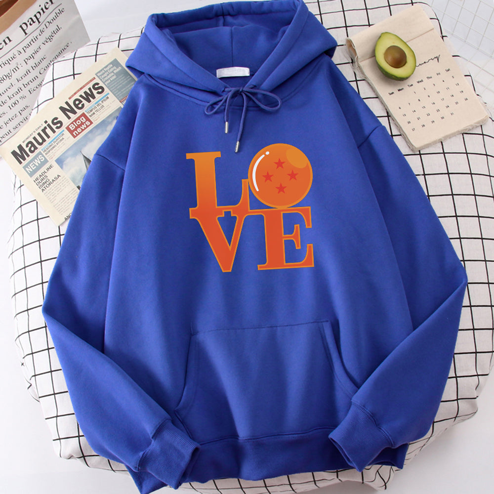 Dragon Ball LOVE Hoodie-Clothing-Monkey Ninja-Blue-S-Monkey Ninja