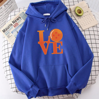Dragon Ball LOVE Hoodie-Clothing-Monkey Ninja-Blue-S-Monkey Ninja