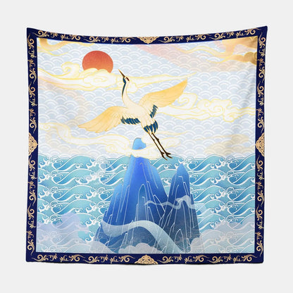 Chinese Japanese Style Ukiyoe Tapestry-Taspetry-Wallarts Lab-150cm * 150cm-Monkey Ninja