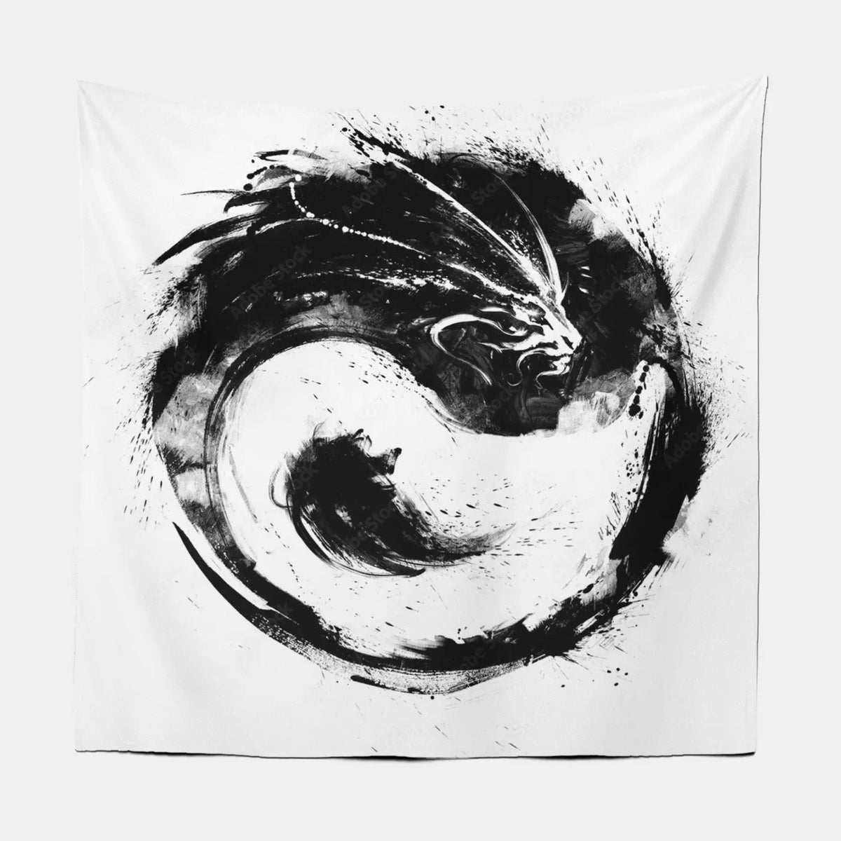 Chinese Japanese Style Yin-Yang Tapestry-Taspetry-Wallarts Lab-150cm * 150cm-Monkey Ninja