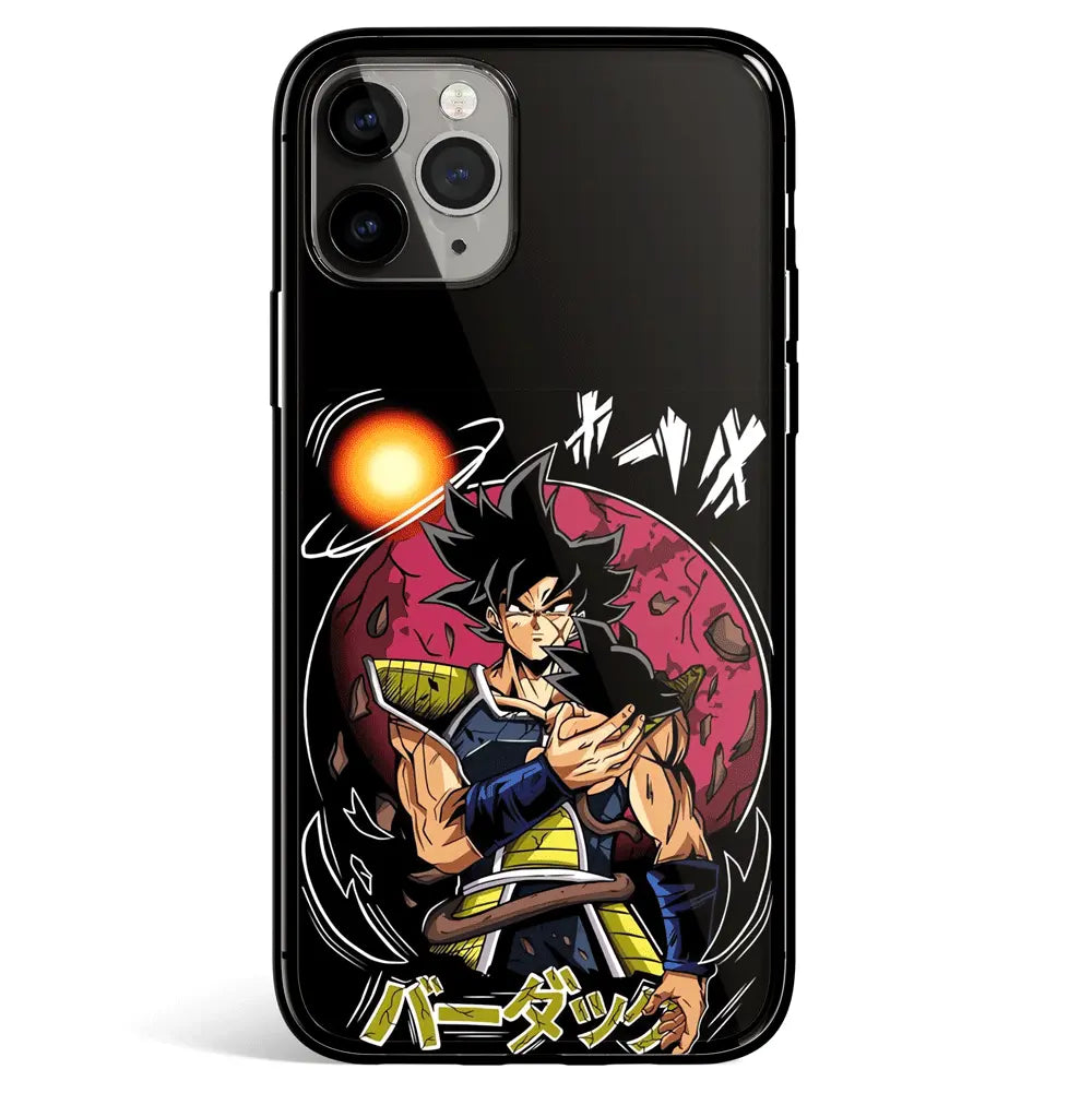 Dragon Ball Goku Hold Baby Gohan Tempered Glass Soft Silicone iPhone Case-Phone Case-Monkey Ninja-iPhone 17-Glass Case-Monkey Ninja