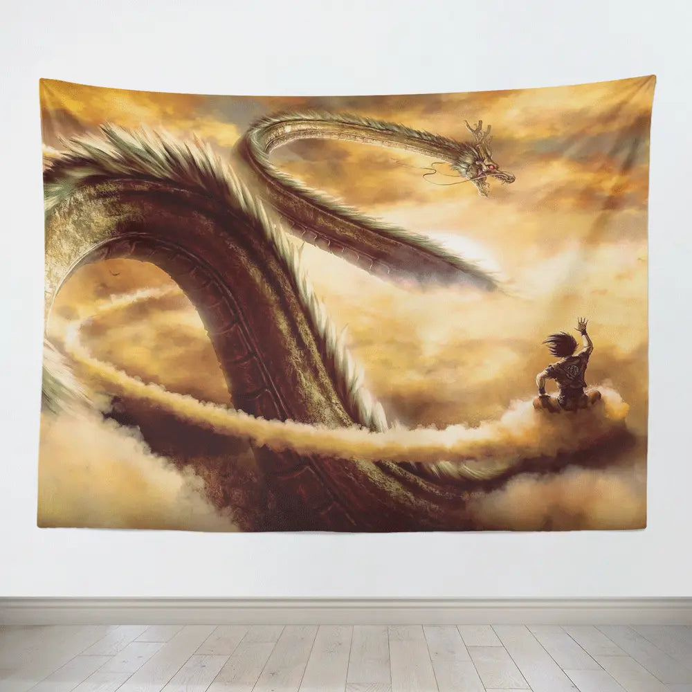 Dragon Ball Goku and Shenron Tapestry-Taspetry-Monkey Ninja-100cm * 150cm-Monkey Ninja