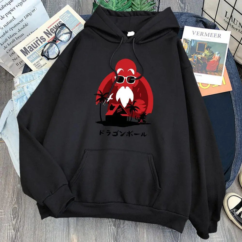 Dragon Ball Master Roshi Hoodie-Clothing-Monkey Ninja-Black-S-Monkey Ninja
