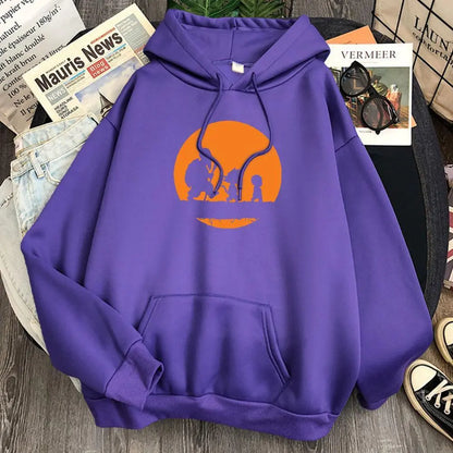Dragon Ball Master Roshi and Goku Hoodie-Clothing-Monkey Ninja-Purple-S-Monkey Ninja