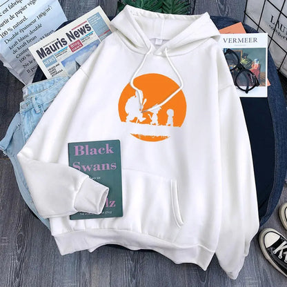 Dragon Ball Master Roshi and Goku Hoodie-Clothing-Monkey Ninja-White-S-Monkey Ninja