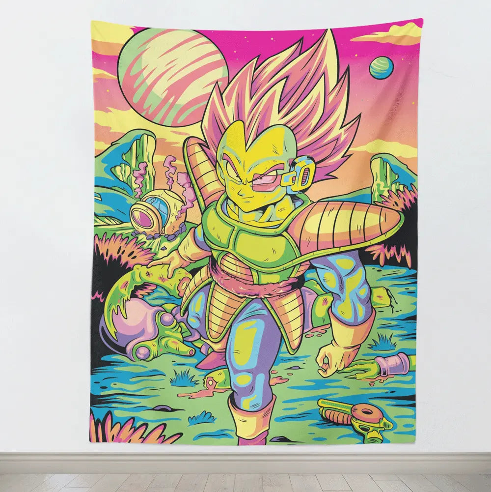 Dragon Ball Prince Vegeta Tapestry-Taspetry-Monkey Ninja-100cm * 150cm-Monkey Ninja