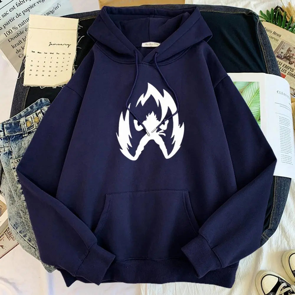 Dragon Ball Super Saiyan Hoodie-Clothing-Monkey Ninja-Dark Blue-S-Monkey Ninja