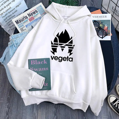 Dragon Ball Vegeta Hoodie-Clothing-Monkey Ninja-White-S-Monkey Ninja