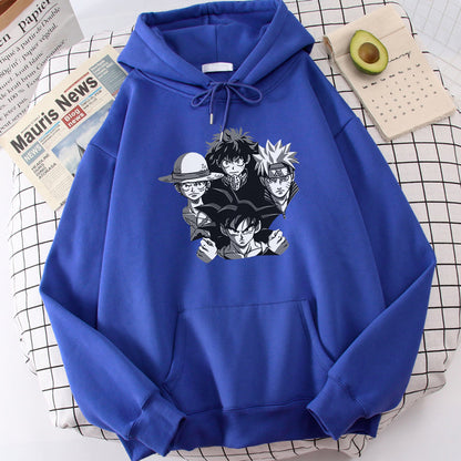 Luffy Izuku Naruto Goku Hoodie