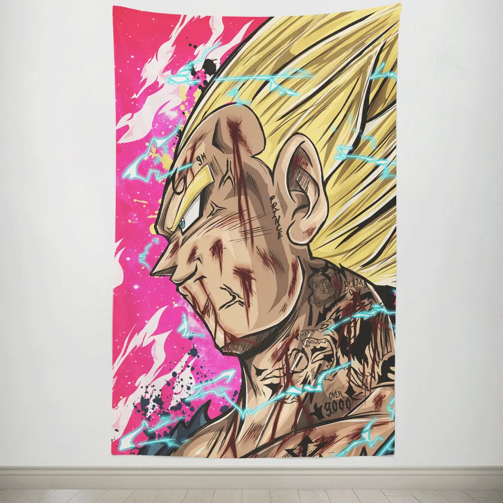 Fanart Stylish Vegeta Tapestry-Taspetry-Monkey Ninja-100cm * 150cm-Monkey Ninja