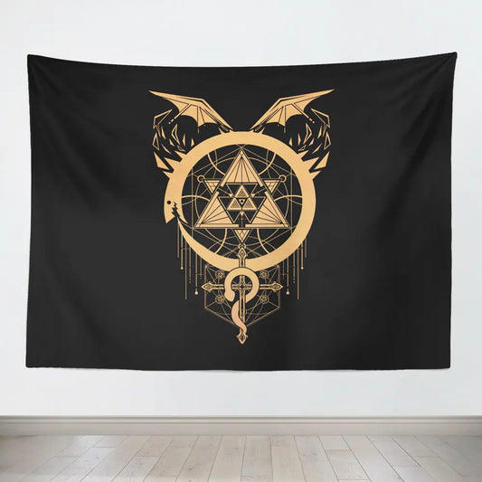 Fullmetal Alchemist Gilded Snakes of Alchemy Tapestry-Taspetry-Monkey Ninja-100cm * 150cm-Monkey Ninja